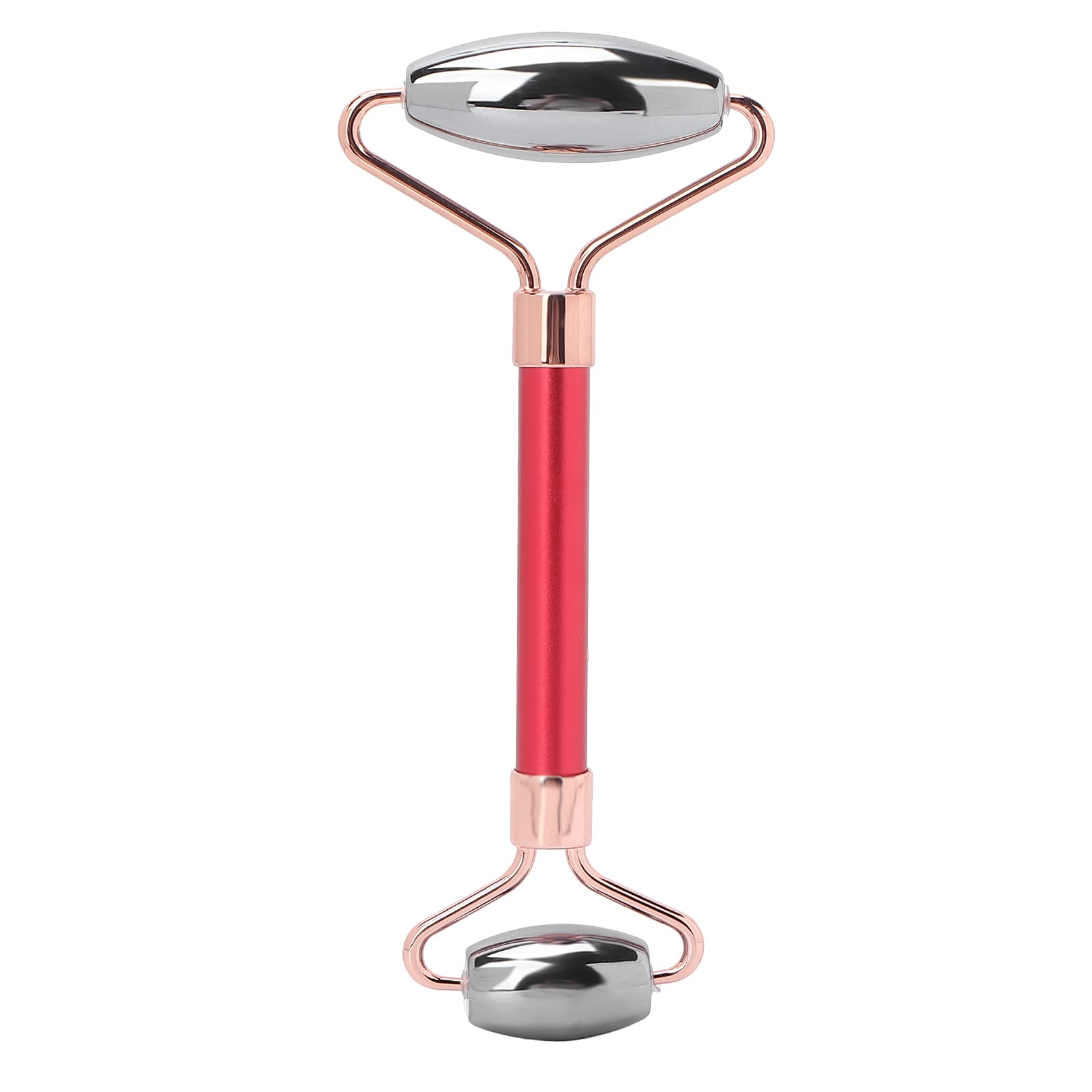 Germanium Granule Face Roller & Terahertz Stone Massager - Anti-Aging Facial Tool for Wrinkles, Eye Bags & Skin Tightening (Red) | Perfect for Home Spa, Skincare Routine & Relaxation