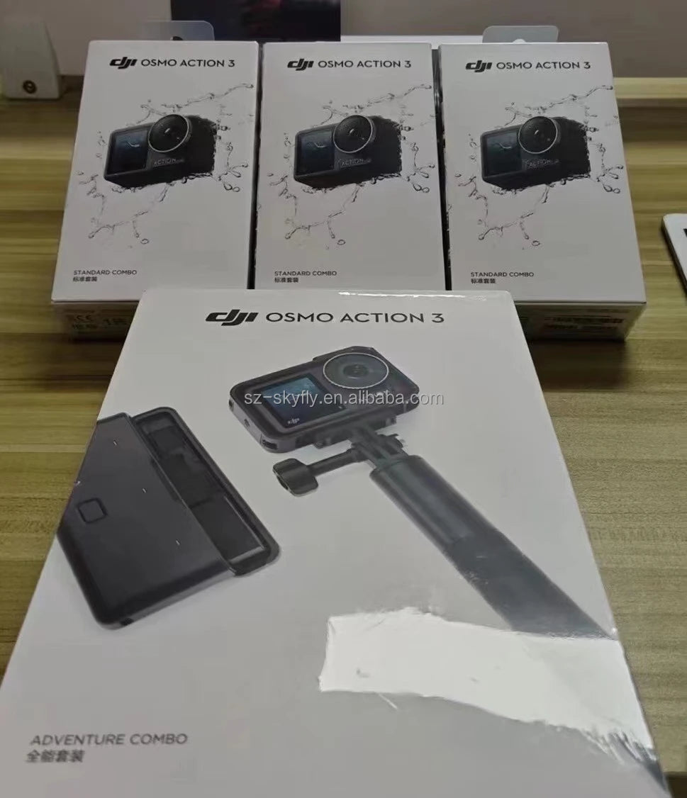 DJI Osmo Action 3 4K 120fps Waterproof Action Camera with Dual Screens - Perfect for Vlogging, Surfing, Skiing & Outdoor Adventures