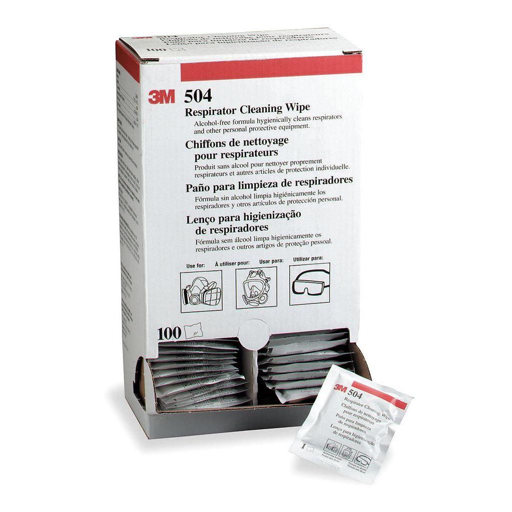 3M 504/07065 Respirator Cleaning Wipes - 50 Count | Disposable Sanitizing Wipes for N95 Masks, Dust Masks & Respirators | Remove Dirt, Oil & Contaminants | Perfect for Healthcare, Construction & Industrial Use