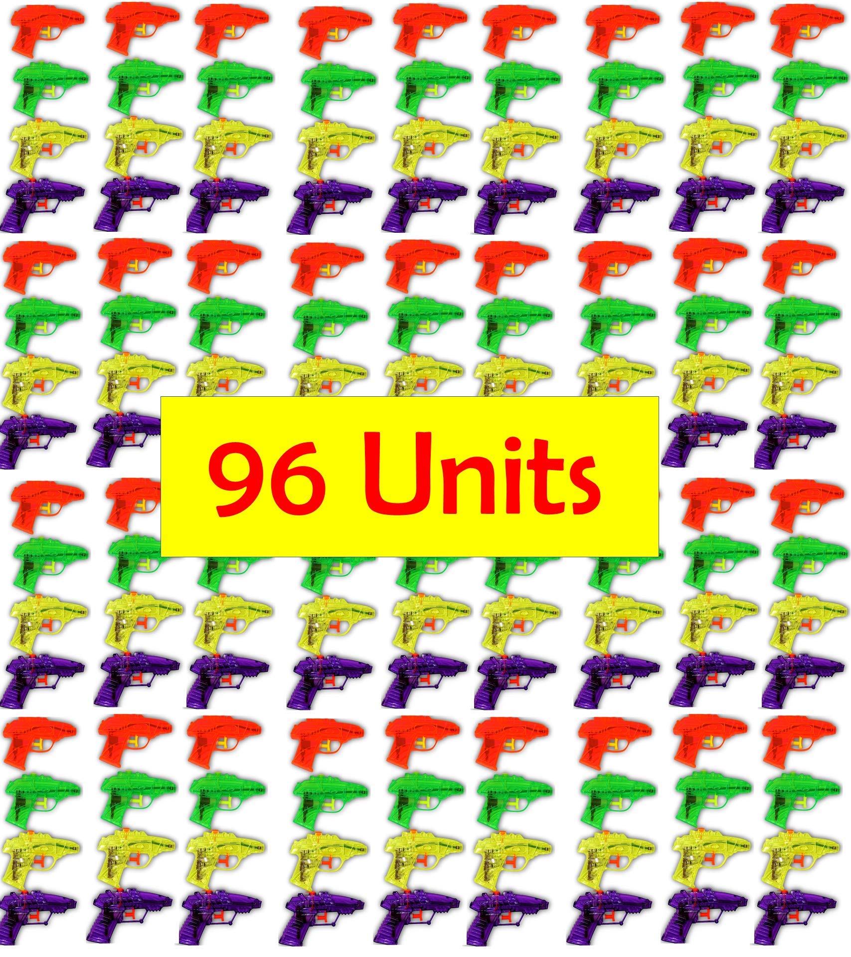 **24-Pack Mini Water Gun Toys (96 Guns) - Bulk Water Squirt Soaker Guns for Kids & Adults | Fun Outdoor Water Blasters for Beach, Pool, Backyard & Summer Games | Great for Dog & Cat Training**