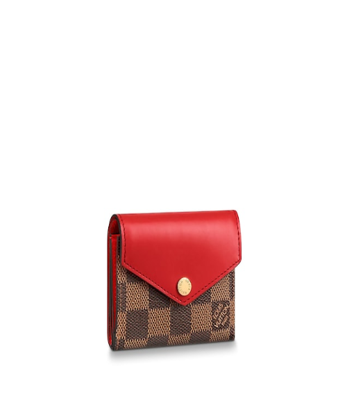 Louis Vuitton Zoé Wallet in Damier Ebene with Fuchsia Leather - Perfect for Everyday Use & Travel Accessories