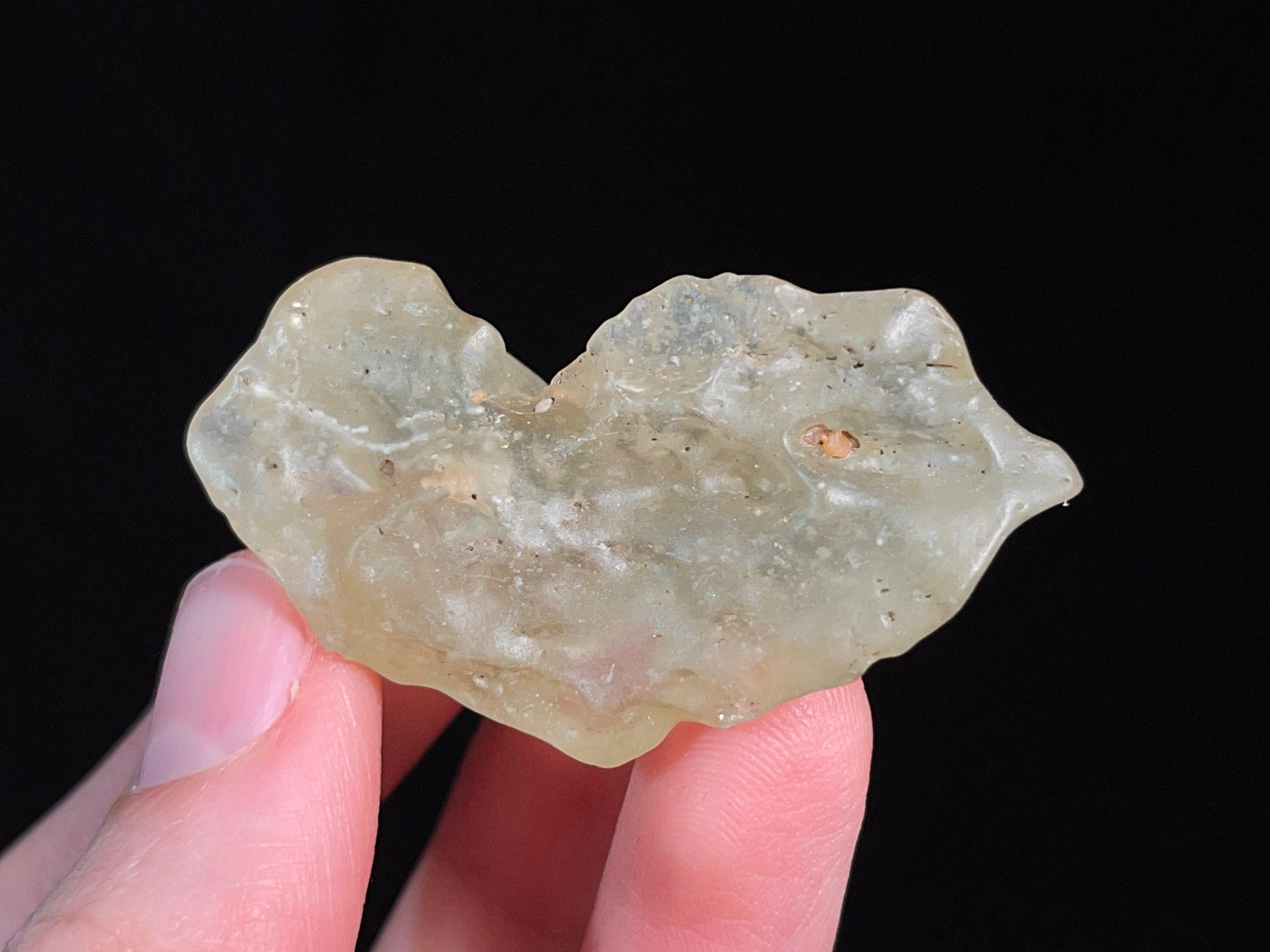 Libyan Desert Glass Raw Crystal - Rare 2A Grade 17.7g Metaphysical Healing Stone | Genuine Natural Gemstone for Meditation, Energy Work & Jewelry Making
