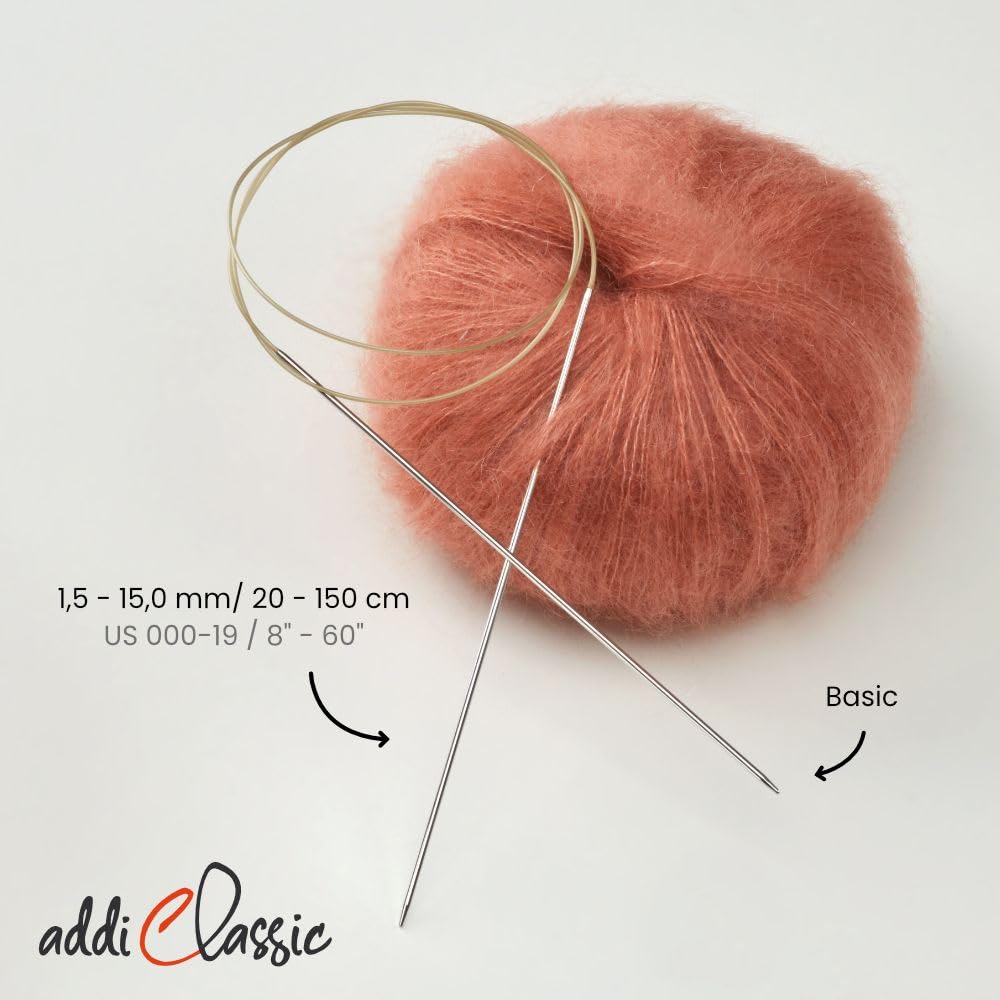 Wollbaer Circular Knitting Needles Set - 4.5mm Silver Aluminum Interchangeable Needles for Knitting & Crocheting | Perfect for Sweaters, Socks & Baby Blankets