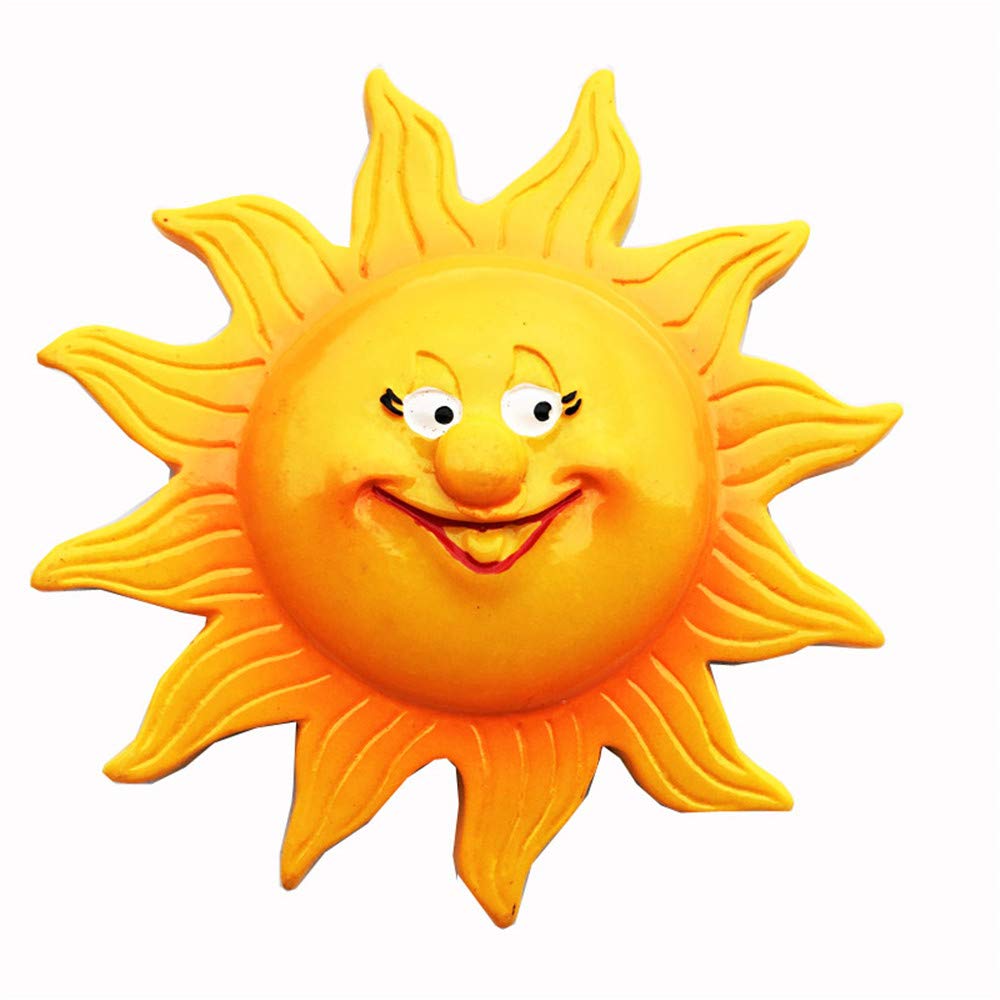3D Sun Fridge Magnet - Bright Yellow Kitchen Decor, Refrigerator Magnetic Sticker for Home & Office | Perfect for DIY Crafts, Gift Giving & Appliance Decoration