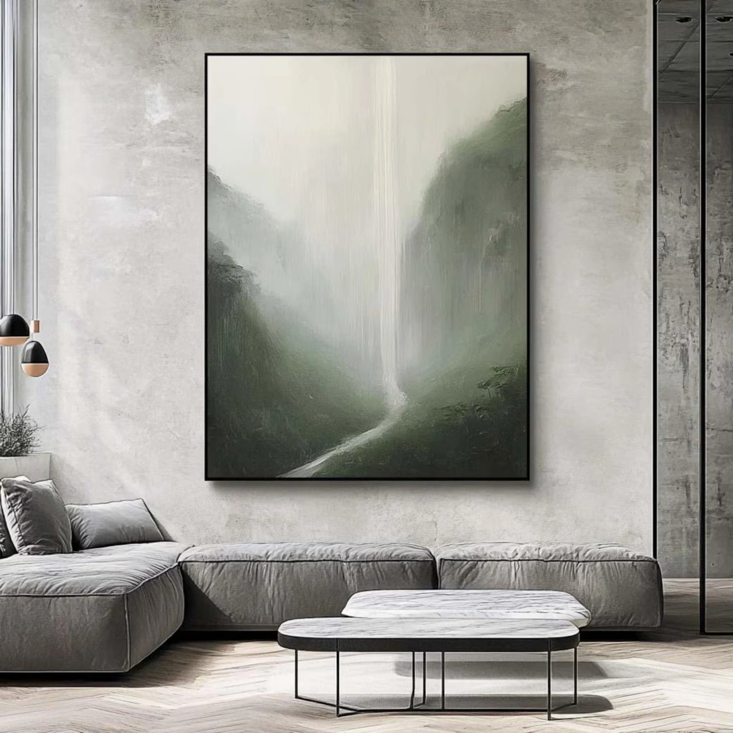 Abstract Painting #AB 438 - Modern Wall Art for Home & Office Decor | Handmade Canvas Artwork for Living Room, Bedroom & Office Spaces