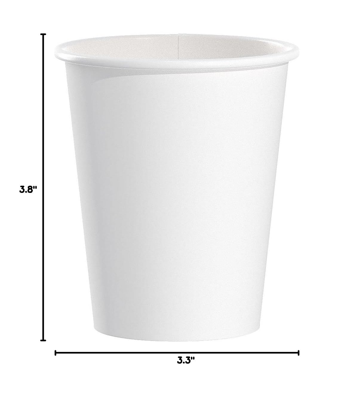Solo 370W-2050 10 oz White SSP Paper Hot Cups - Case of 1000 Disposable Coffee Cups for Office, Cafes & Restaurants - Eco-Friendly To-Go Drink Containers