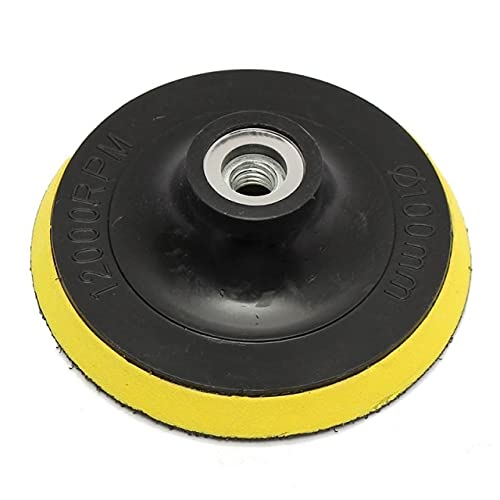 2-Pack 100mm Angle Grinder Polishing Wheel - Black & Yellow Sanding Disc for Metal, Wood & Stone - Perfect for DIY Projects, Auto Detailing & Surface Refinishing