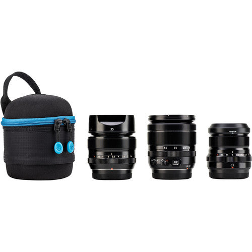 Tenba Tools Lens Capsule 3.5x3.5 Inches (9x9 cm) Black - Protective Pouch for Camera Lenses, DSLR & Mirrorless Accessories - Perfect for Travel, Photography & Outdoor Adventures