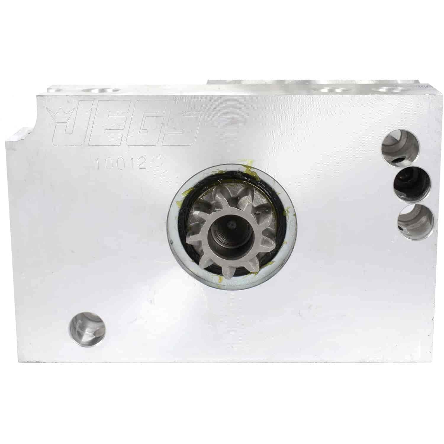 JEGS Heavy-Duty Mini Starter for Chevy Small Block & Big Block Engines - Compatible with 153 & 168 Tooth Flywheels - High Performance Hitachi-Style Starter (Made in USA) - Perfect for Hot Rods, Muscle Cars & Engine Swaps - Handles Up to 16:1 Compression