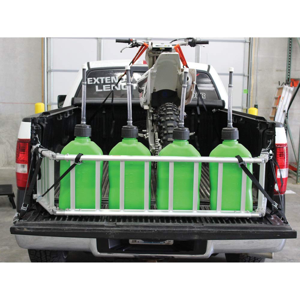 Extreme Max 5500.4076 RampXtender Motorcycle Loading Ramp & Tailgate Extender Combo - Heavy Duty Aluminum Ramp for ATV, Dirt Bike, Scooter - Perfect for Truck, SUV, Trailer Loading & Unloading