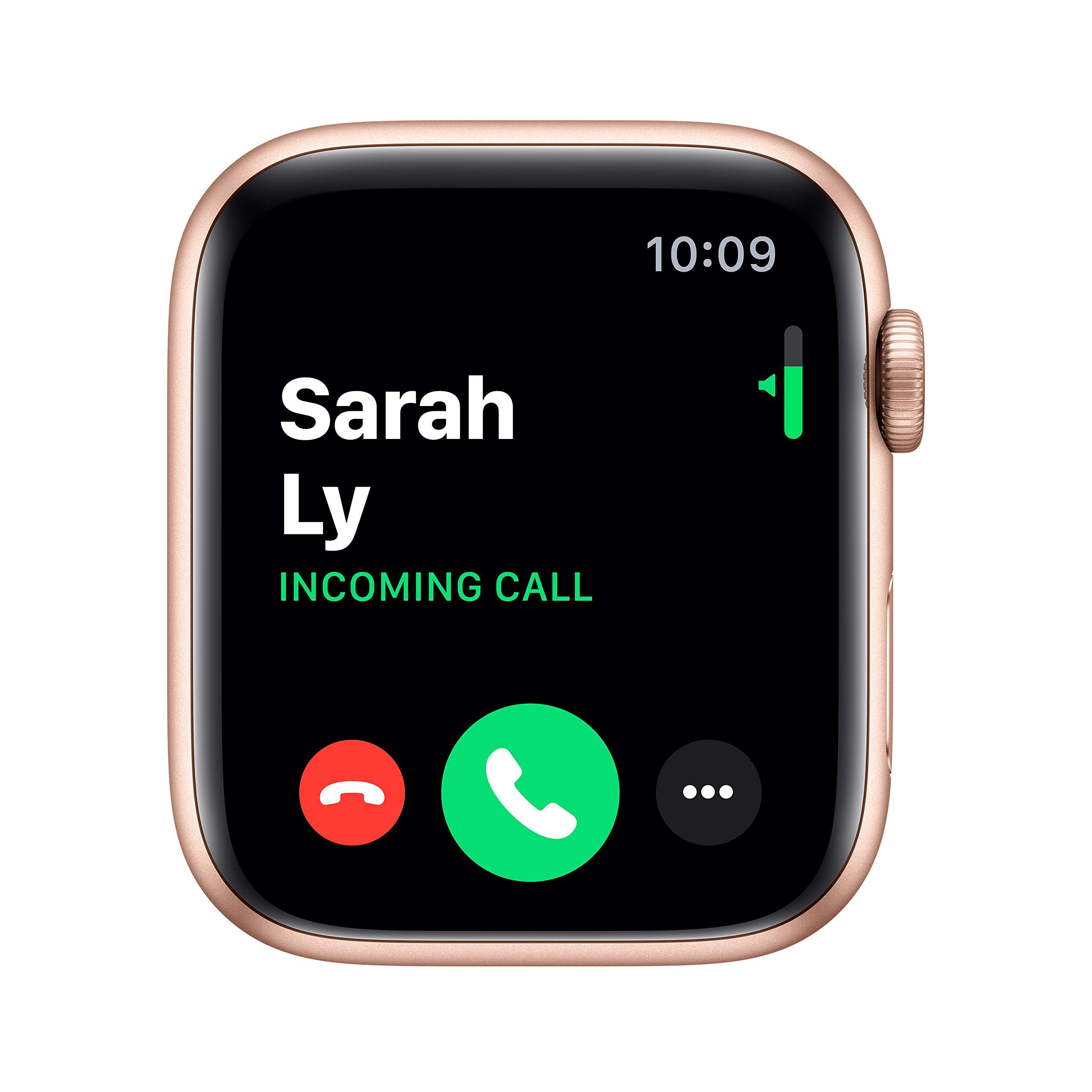 Apple Watch Series 5 GPS 44mm Gold Aluminum Case with Pink Sand Sport Band - Renewed Smartwatch for Women, Fitness Tracking & Heart Rate Monitor - Perfect for Running, Workouts & Daily Activity Tracking