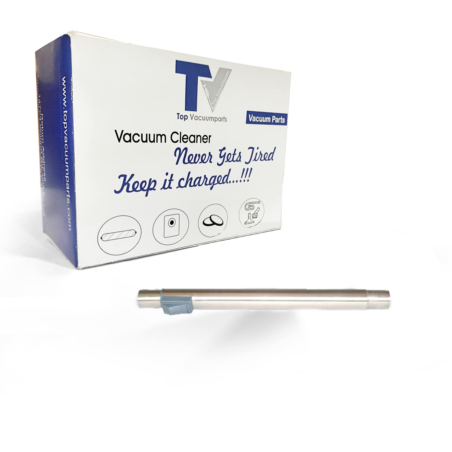 Replacement Telescopic Non-Electric Wand for Vento Canister Vacuum - Compatible with MR-500 & Part #500TELEWAND - Perfect for Home Cleaning, Pet Hair Removal, and Hard-to-Reach Areas