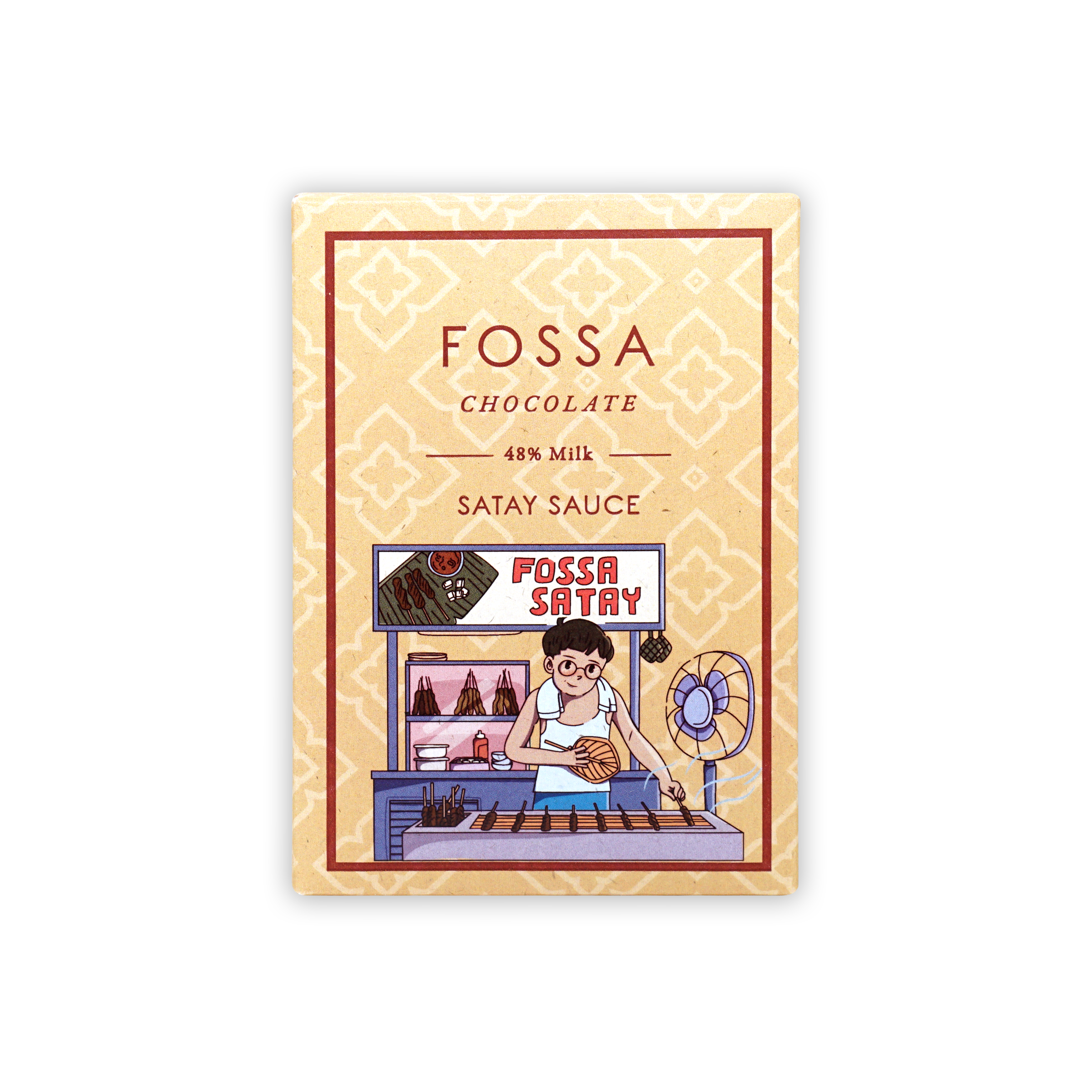 Premium Fossa 48% Milk Chocolate Satay Sauce - Sweet & Creamy Chocolate Spread for Toast, Pancakes, and Desserts - Perfect for Breakfast, Snacks & Baking