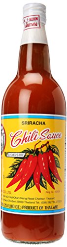 Shark Brand Sriracha Chili Sauce - Medium Hot Flavor - 25oz Bottle (740ml) - Perfect for Asian Cooking, Pho, Ramen, Burgers & Hot Dogs - Vegan & Gluten-Free