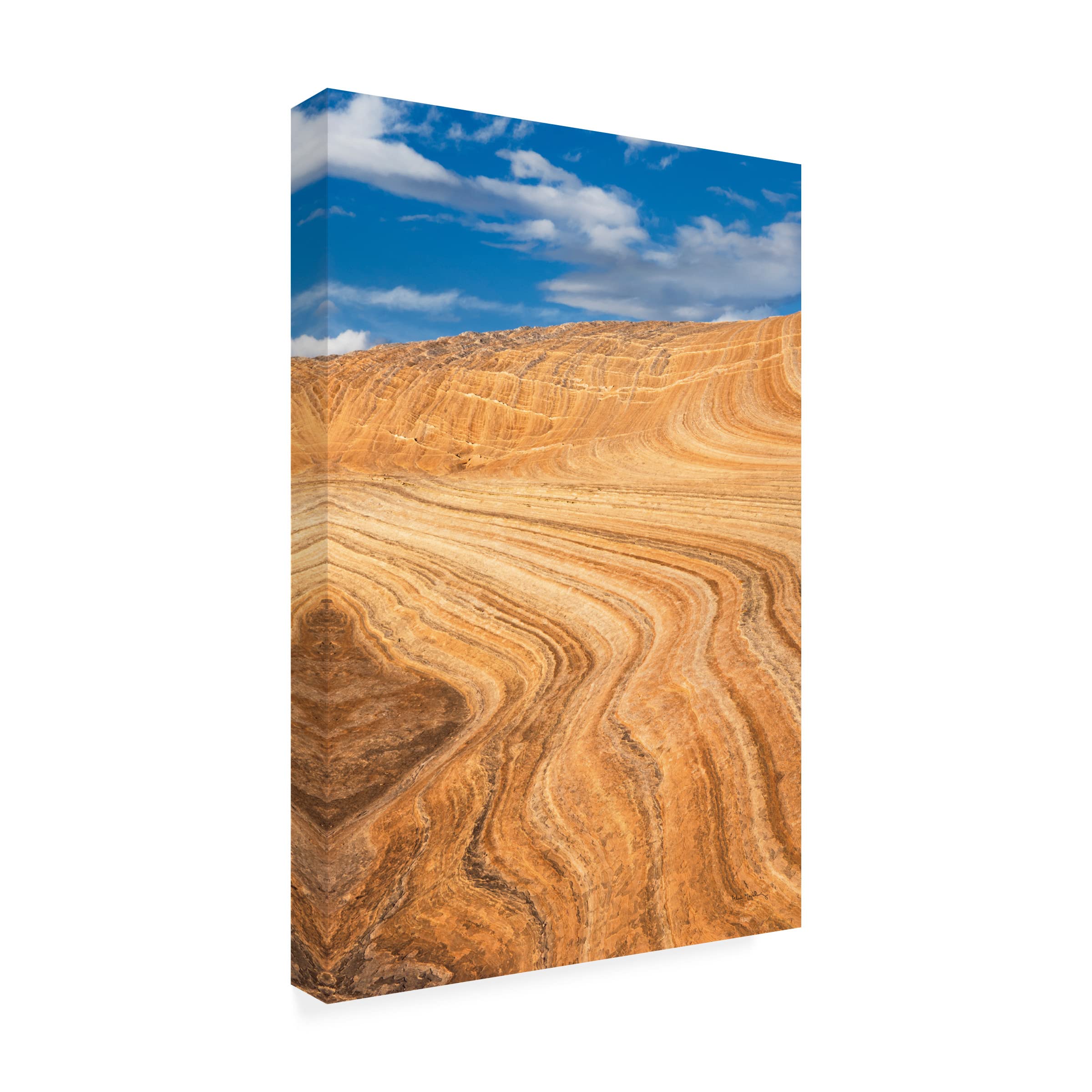 Trademark Fine Art 'Coyote Buttes V' Canvas Wall Art Print by Alan Majchrowicz - Nature Landscape Photography for Living Room & Office Decor