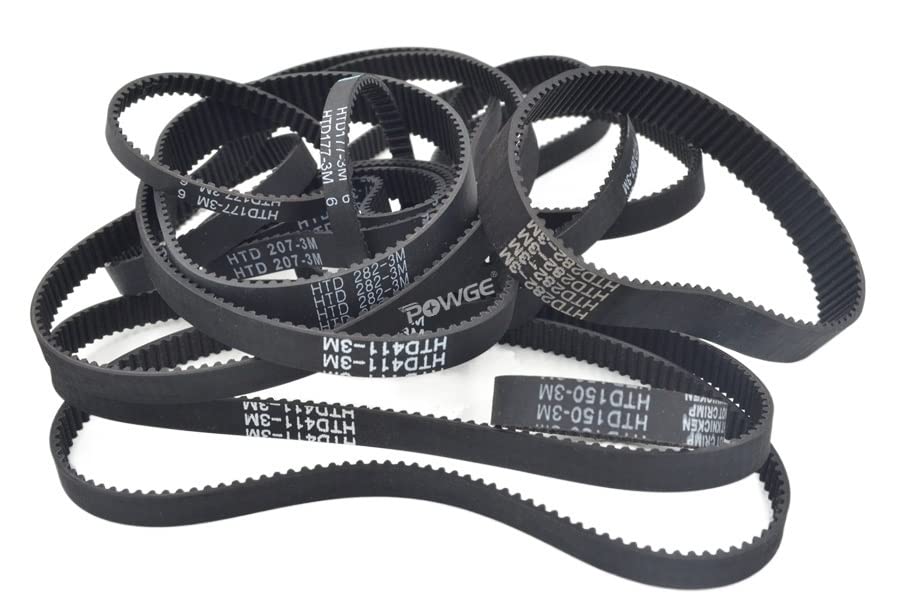 Industrial Drive Timing Belts - HTD 3M 5M 8M 14M 20M STD S3M S5M S8M S14M RPP P5M Synchronous Rubber Belts with Customizable Pulleys (MXL-XXL-XL-L-H-XH) - Perfect for CNC Machines, Conveyors & Industrial Automation Equipment