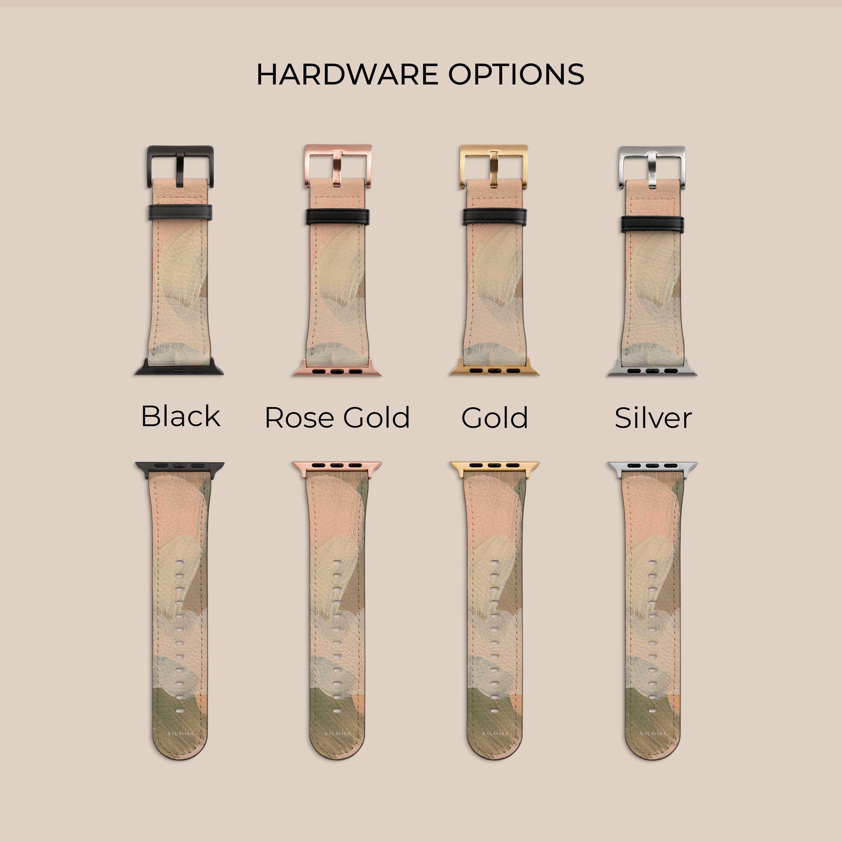 Premium Lush Escape Apple Watch Band - Soft Silicone Strap for Apple Watch Series 9/8/7/6/SE - Stylish & Comfortable for Workouts, Running, Daily Wear