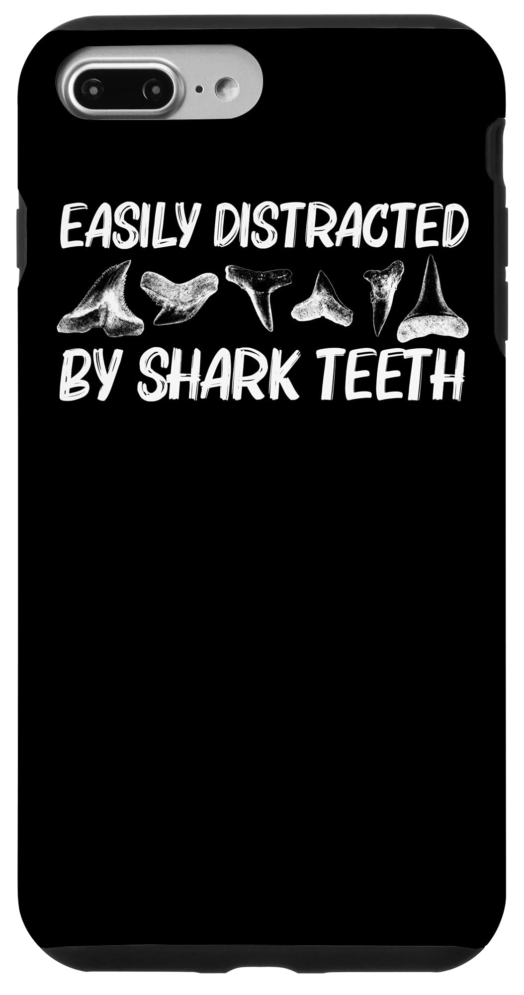 Funny Shark Teeth iPhone 7 Plus/8 Plus Case - Durable Protective Cover for Men & Women - Perfect Gift for Animal Lovers & Fossil Hunters - Great for Outdoor Adventures, Beach Trips & Daily Use