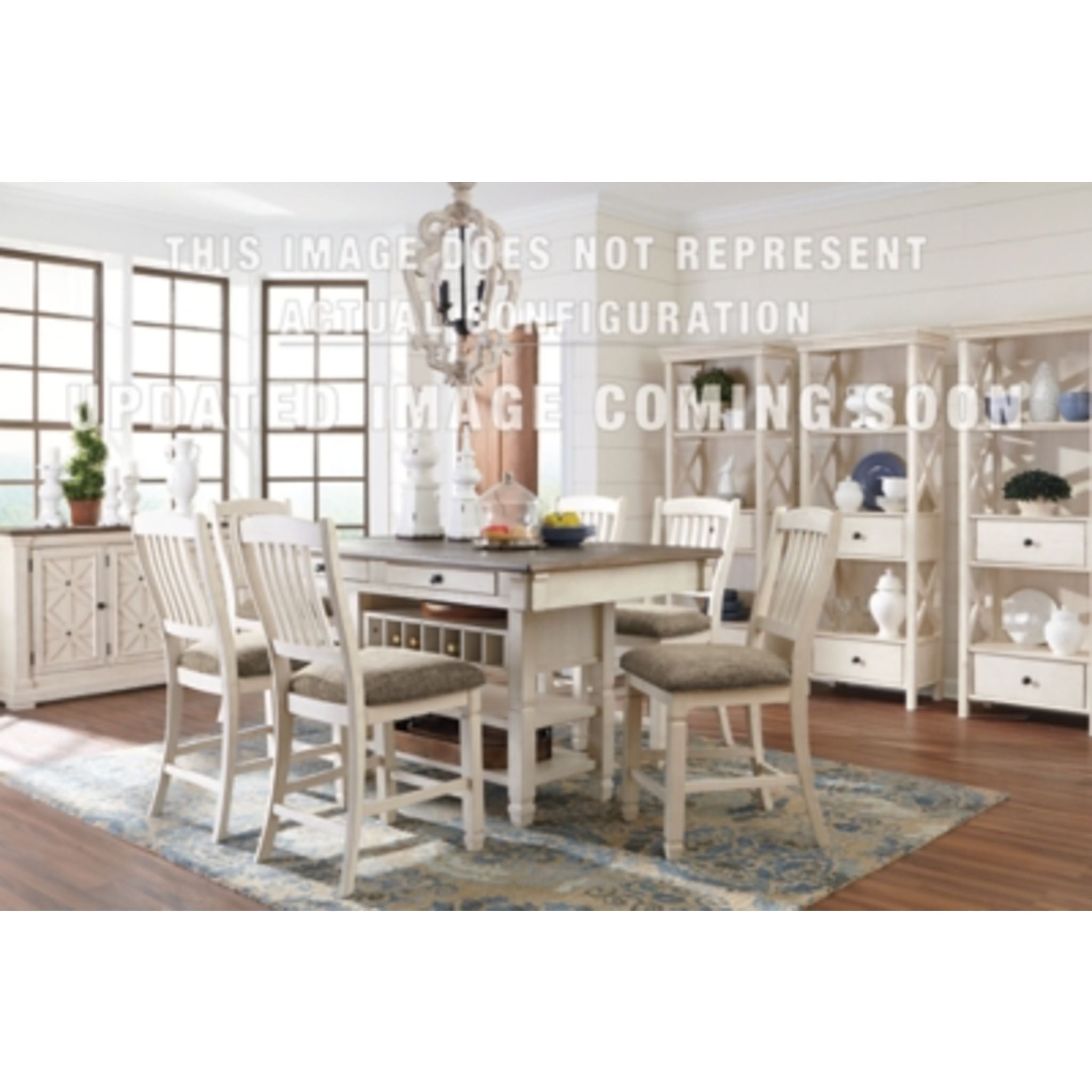 Bolanburg 5-Piece Counter Height Dining Set - Modern Kitchen Table and Stools for Small Spaces | Perfect for Breakfast Nook, Apartment, or Bar Area