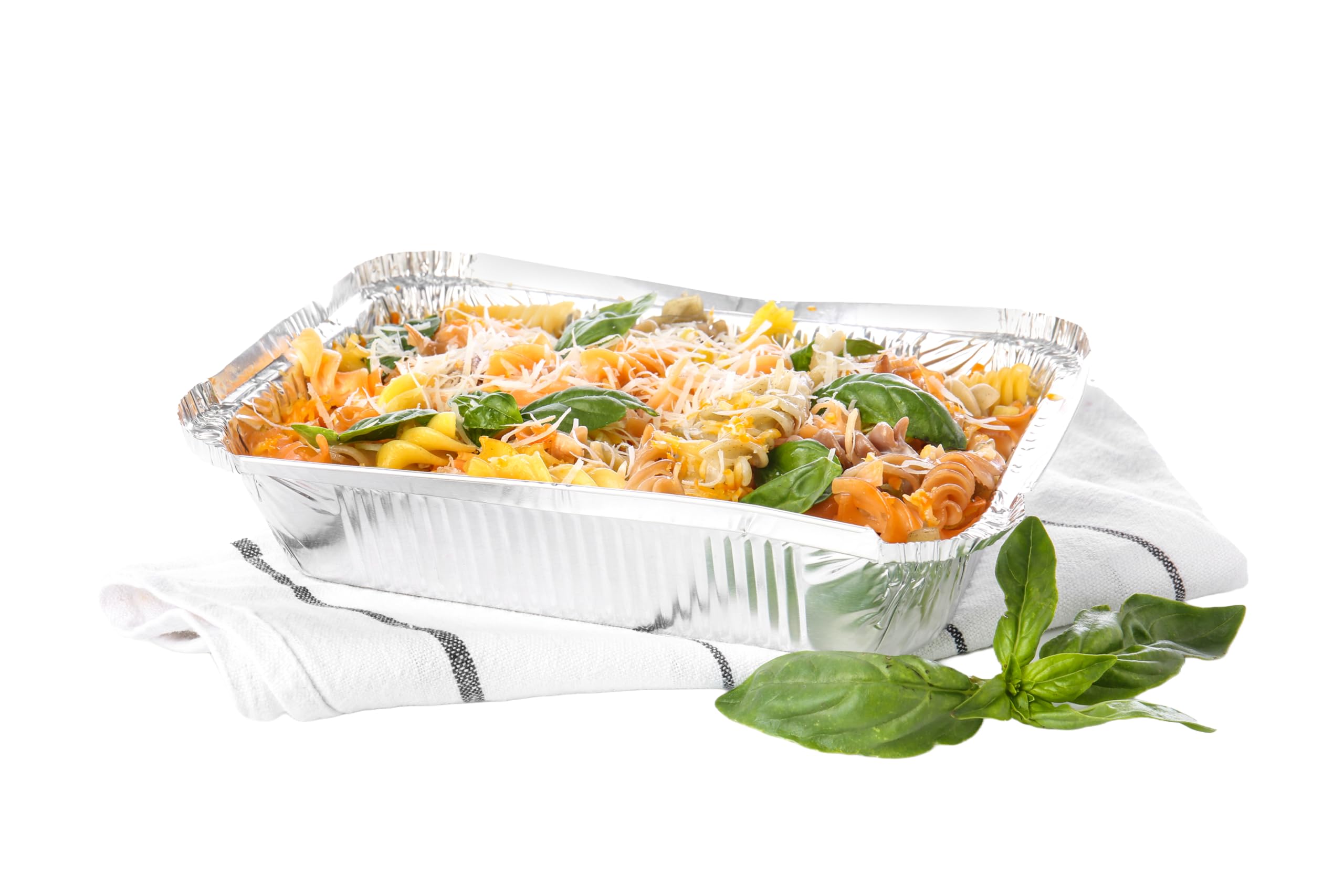 50-Pack Heavy-Duty Disposable Aluminum Pans 8.5