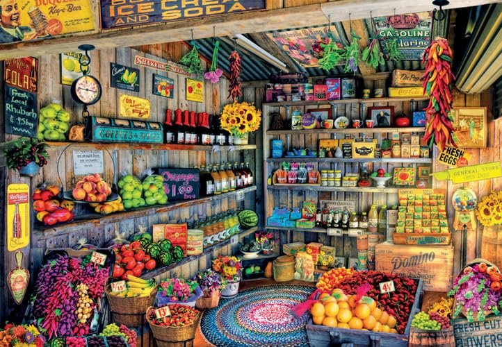 Educa 2000-Piece Jigsaw Puzzle for Adults | Epicerie Landscape Puzzle (17128) - Perfect for Relaxation, Family Bonding & Home Decor