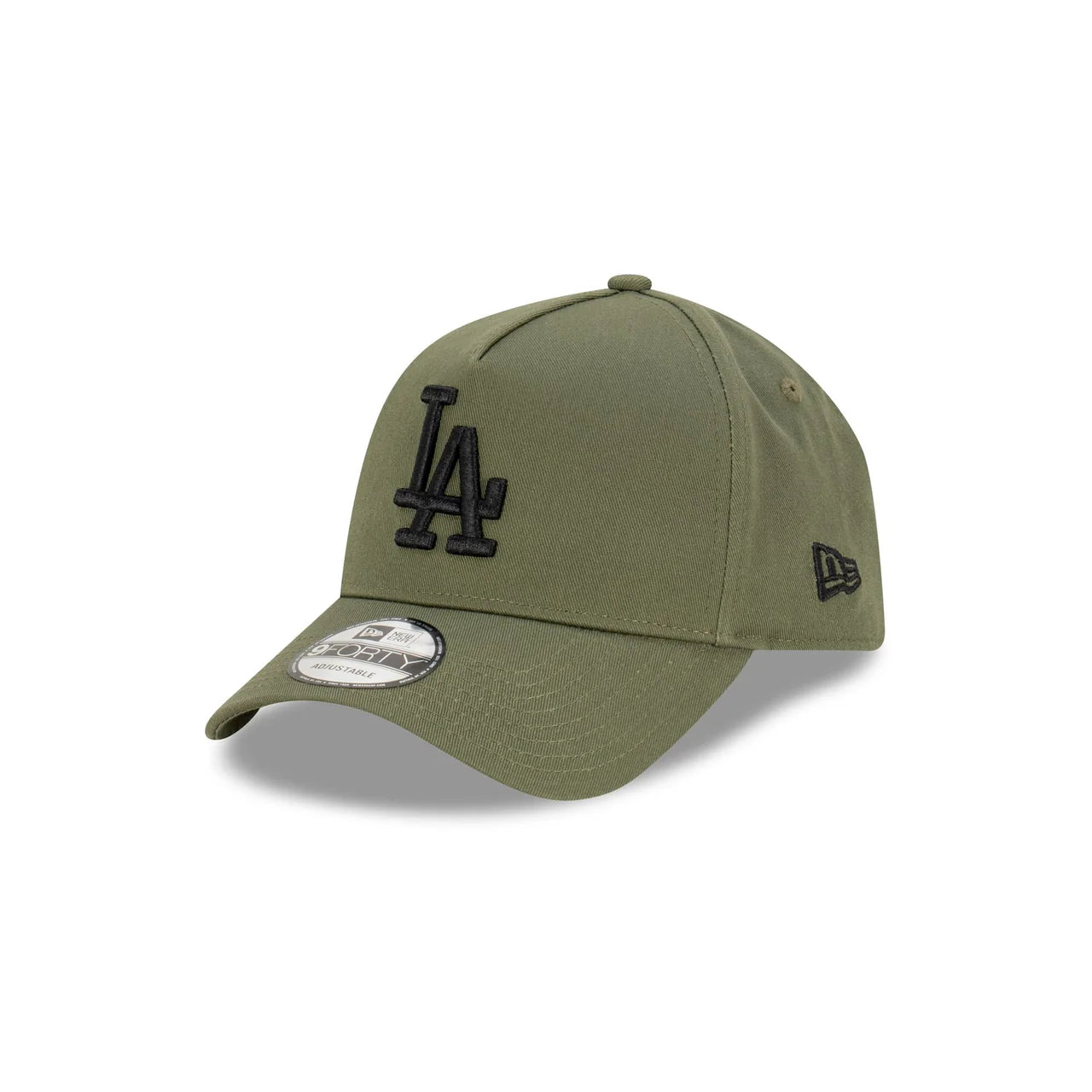 New Era 9Forty A Frame LA Dodgers Olive Snapback Hat - Adjustable Baseball Cap for Men & Women - Perfect for Sports Fans, Streetwear Fashion & Casual Outfits