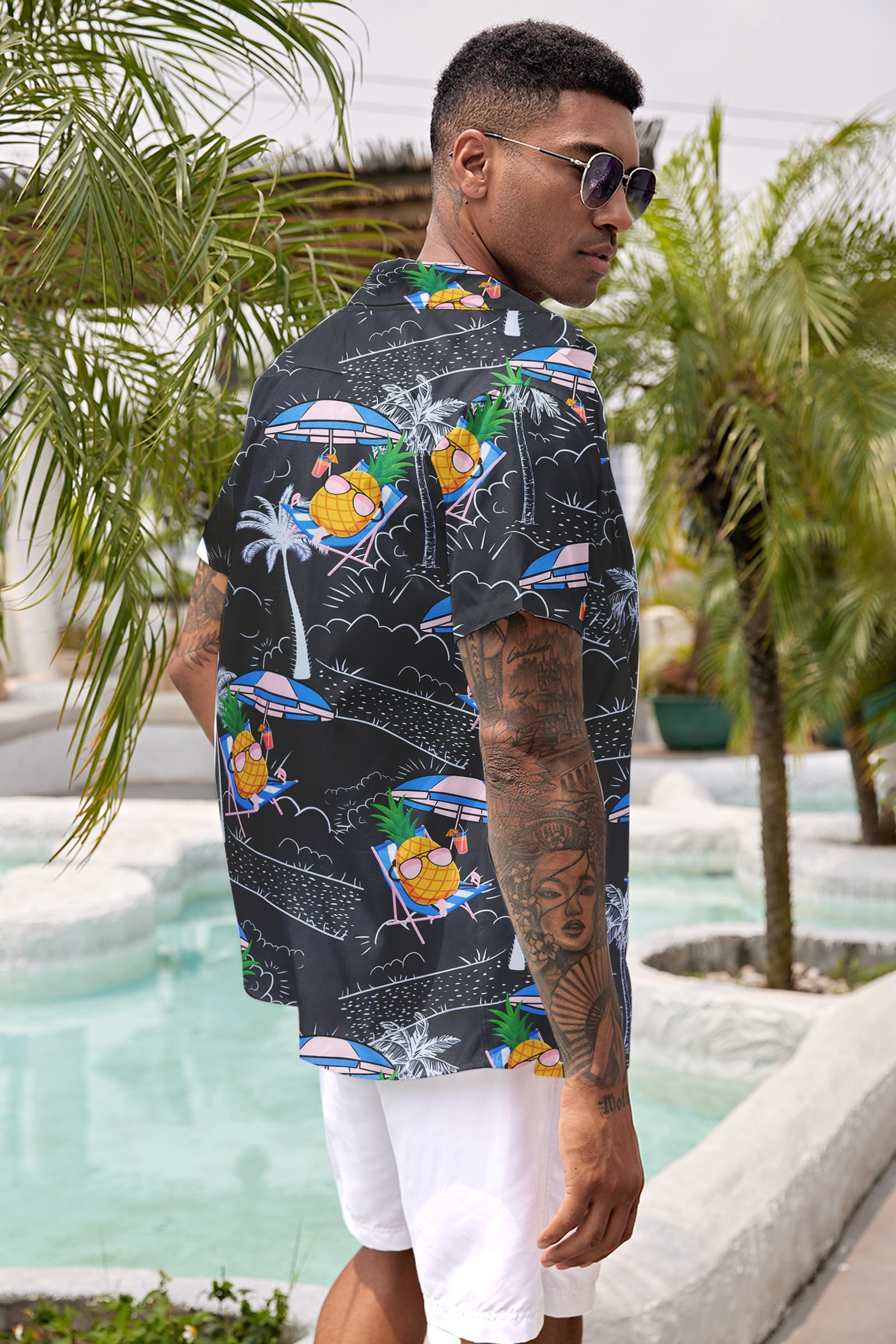 Funny Hawaiian Shirts for Men - Short Sleeve Casual Button Down Shirts - Perfect for Beach Parties, Luaus & Summer Vacations