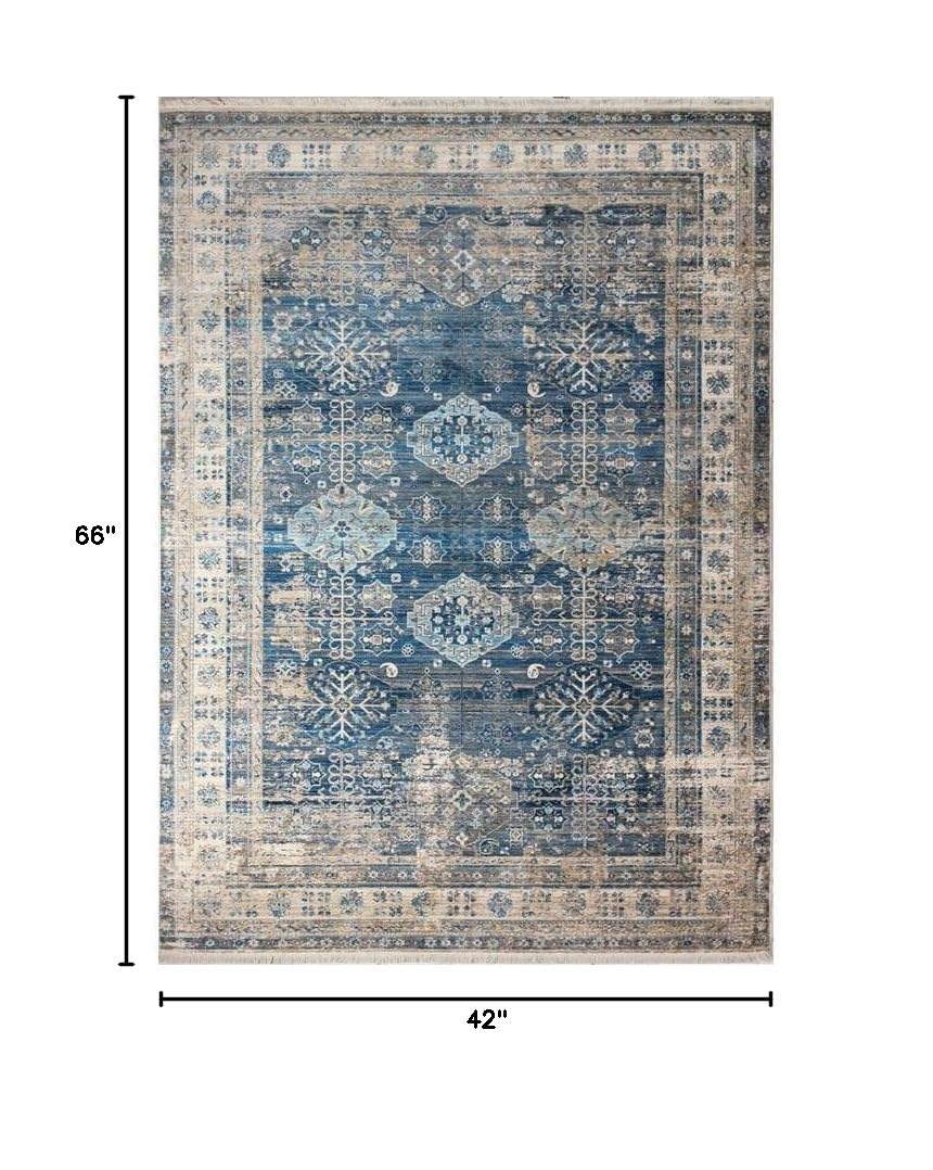 Bashian Collection Luxury Power Loom Polyester Area Rug - 3'6