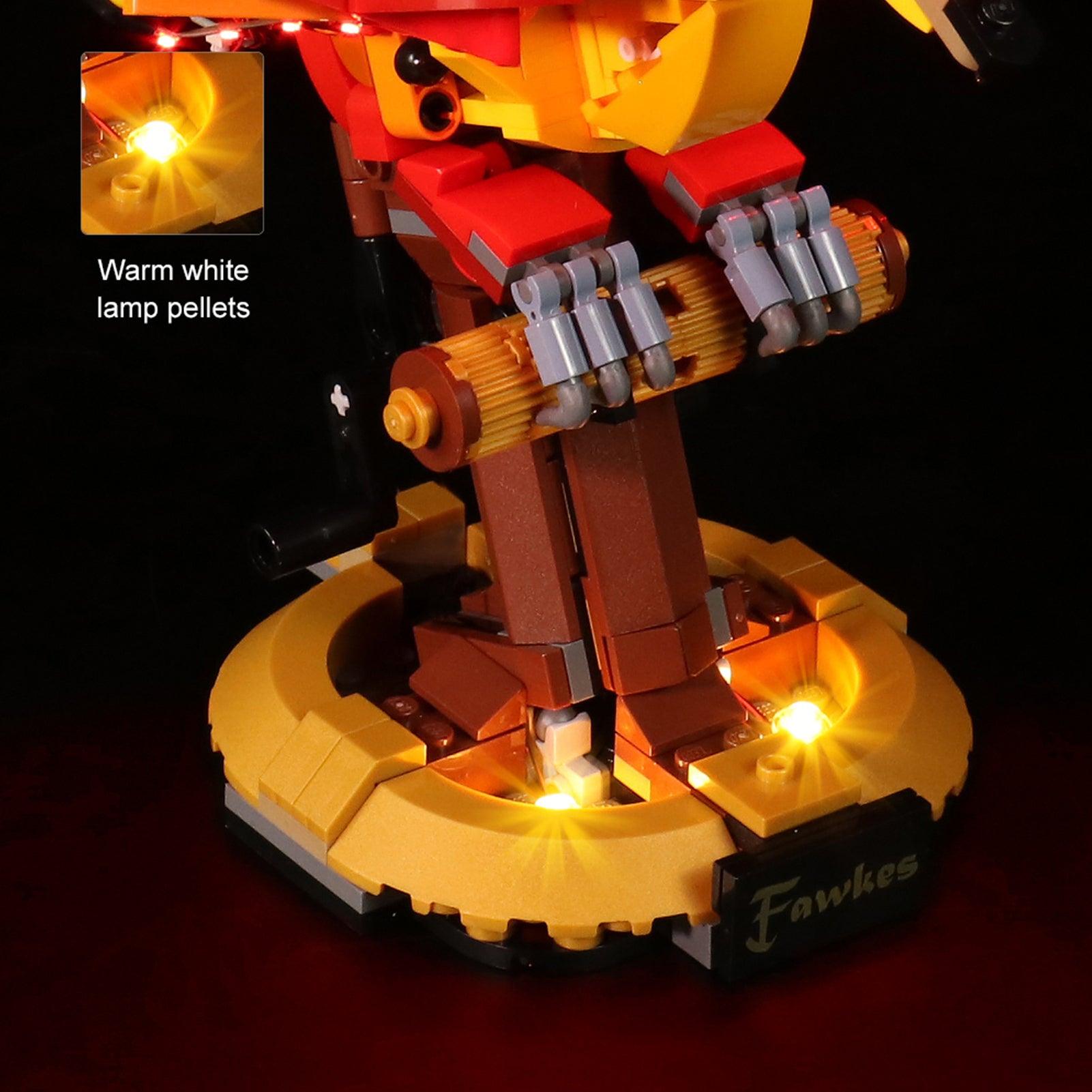 LEGO Harry Potter Fawkes Dumbledore's Phoenix 76394 Light Kit - DIY Lighting Set for LEGO Sets - Perfect for Display & Night Light in Bedroom or Office