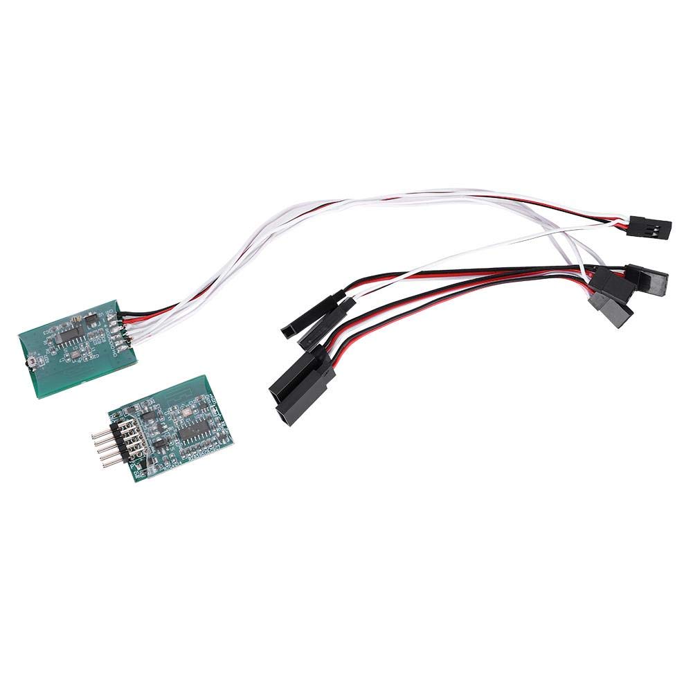 Keenso 4CH Wireless RC Transmitter Receiver Module for 1/10 1/8 Scale RC Cars - Remote Control Board Accessory for RC Car Parts - Perfect for Racing, Drifting & DIY RC Vehicle Upgrades