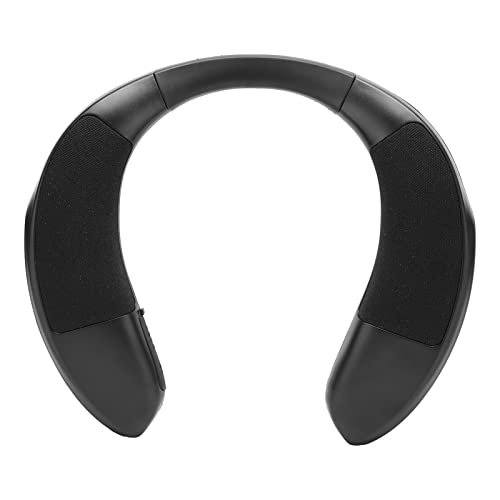 Focket Neckband Bluetooth Speaker - Wireless 3D Stereo Sound, 12H Playtime, IPX5 Waterproof, Lightweight Portable Speaker for Sports, Gym, Running, Travel, Home & Outdoor Activities