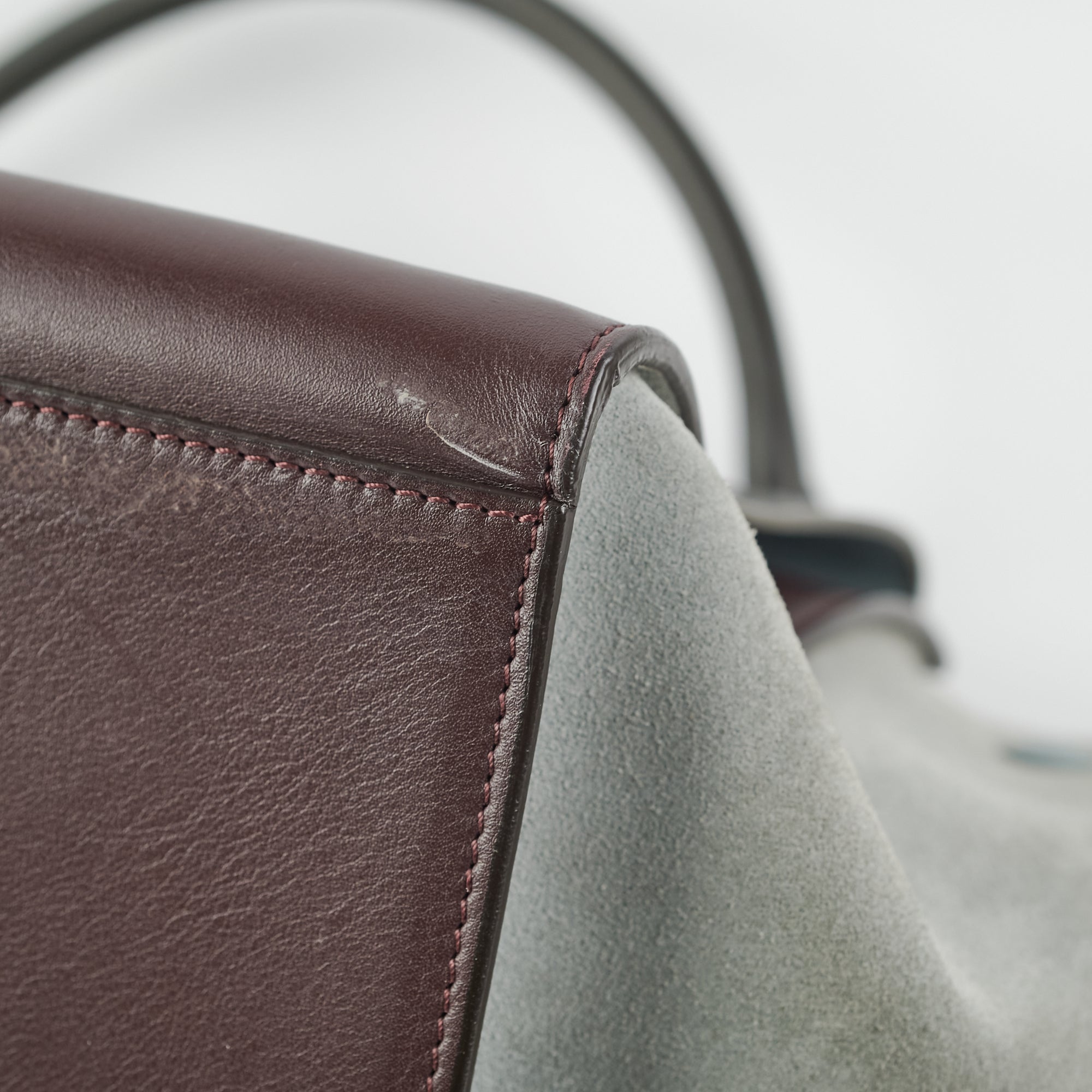 Celine Trapeze Two-Toned Leather Handbag for Women - Luxury Designer Shoulder Bag & Crossbody Purse - Perfect for Work, Travel and Evening Events