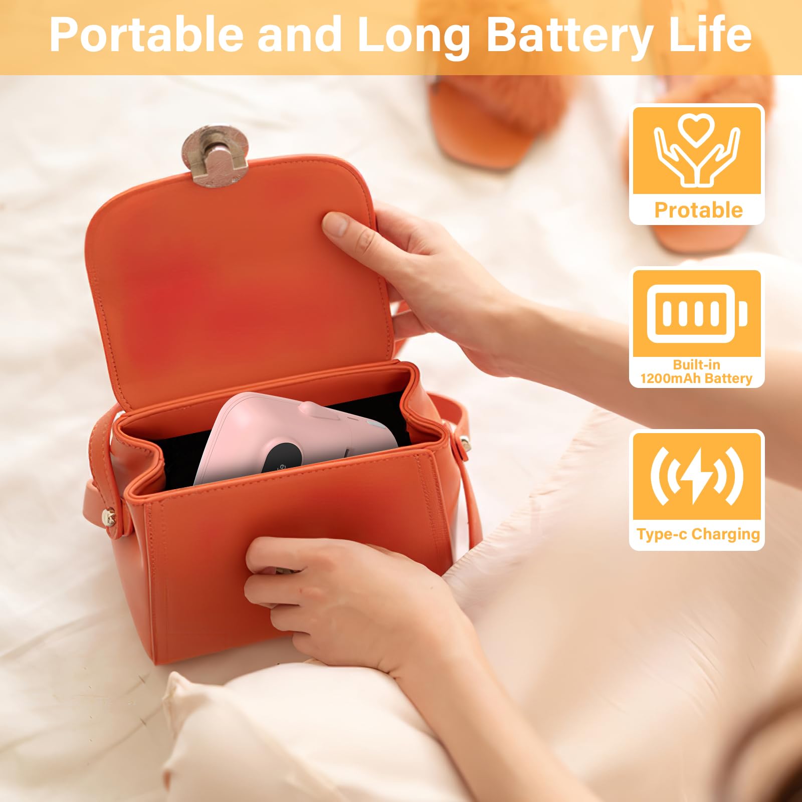 MARKLIFE Bluetooth Label Maker Machine - Portable Thermal Barcode Printer for Address, Clothing, Jewelry & Retail | Home Office & Small Business Organizing Tool (Pink + 2 Free Label Tapes Included) | Perfect for Shipping, Inventory & Craft Organization