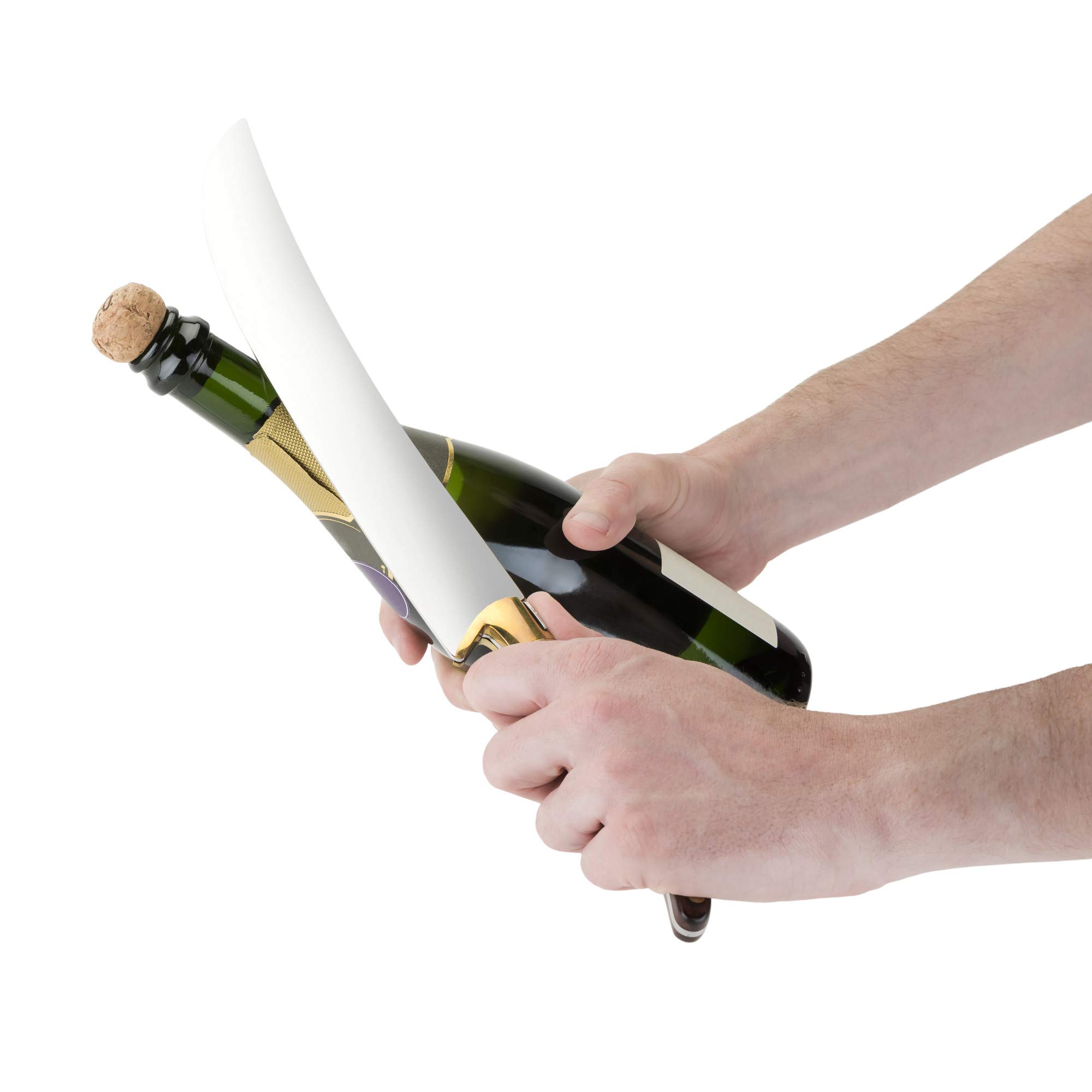 Premium Champagne Saber Sword - Stainless Steel Blade with Wood Handle - Elegant Wood Box Gift Set - Perfect for Weddings, Parties & Celebrations - Bottle Opener & Entertaining Gift for Wine Lovers