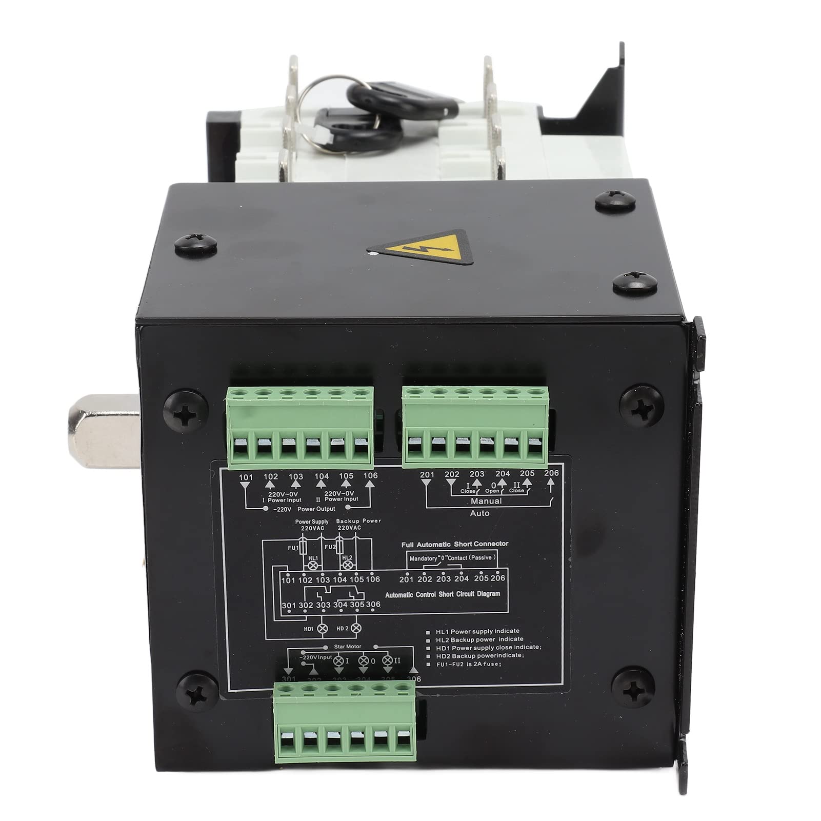 125A Automatic Transfer Switch for Generator - 400V AC Power Load Isolation & Actuating Switch | Backup Power Solution for Home & Business Emergency Use