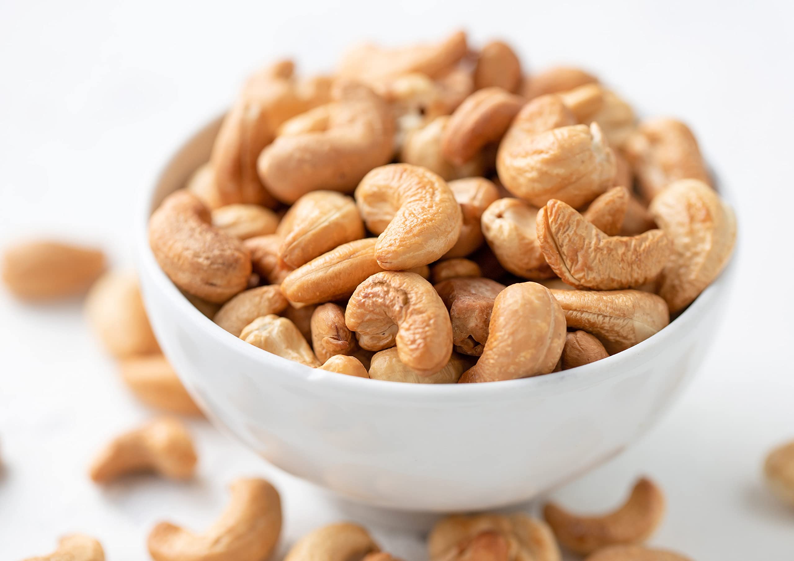 Food to Live Dry Roasted Whole Cashews with Himalayan Salt, 14 Pounds - Oven Roasted Lightly Salted Fancy Cashew Nuts, No Oil Added, Vegan, Kosher, Bulk Snacks - Crunchy Texture for Healthy Snacking, Parties, and Gift Baskets