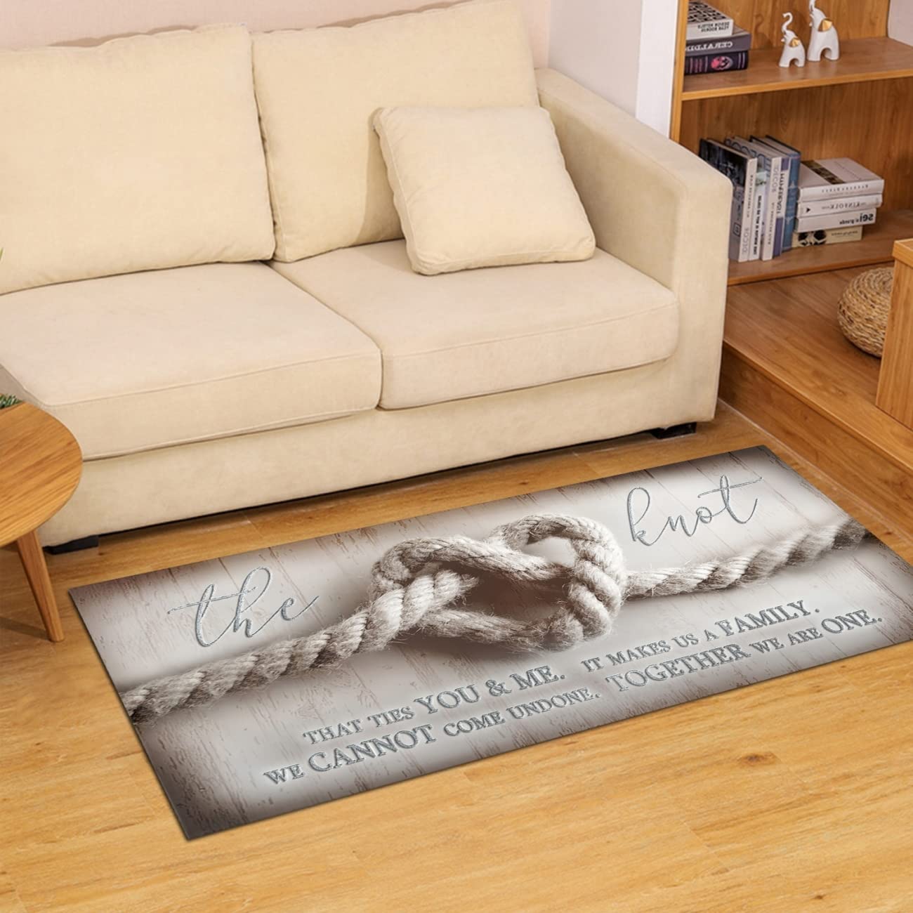 Non-Slip Rubber Backed Rustic Kitchen Runner Rug - 60