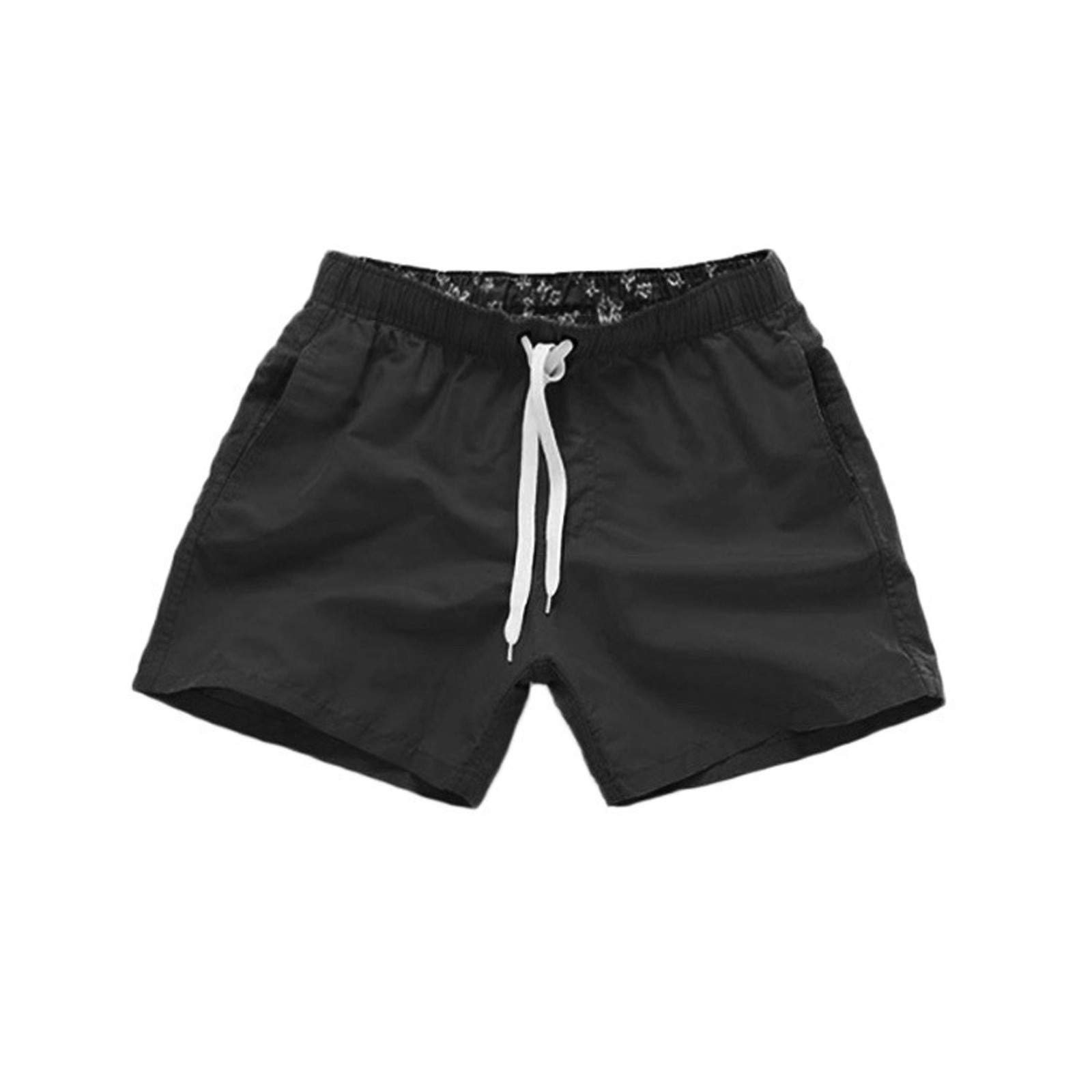 **Men's Quick Dry Swim Trunks - Solid Color Beach Shorts with Pockets | Comfortable Board Shorts for Swimming, Surfing & Summer Vacation**