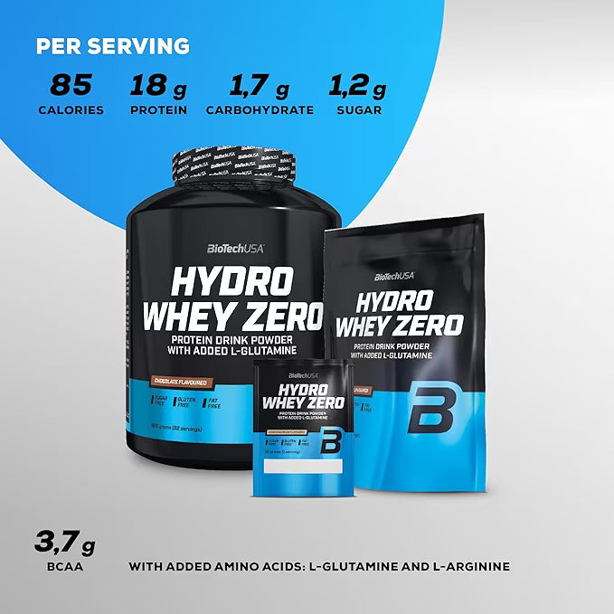 BioTechUSA Hydro Whey Zero Protein Powder - Premium Hydrolyzed Whey Isolate for Muscle Recovery & Growth - Ideal for Post-Workout, Fitness & Bodybuilding