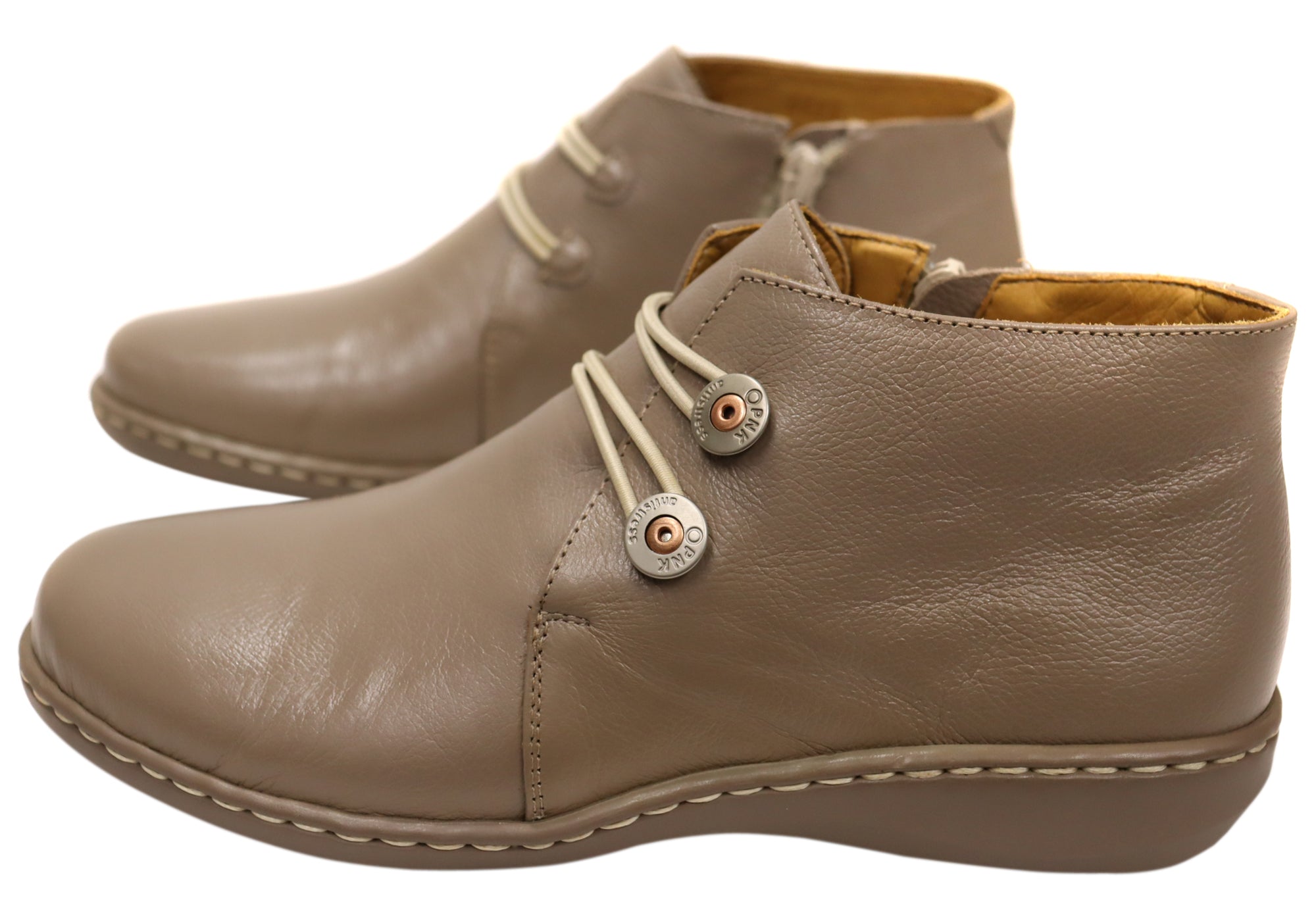 Opananken Willow Women's Comfortable Brazilian Leather Ankle Boots - Stylish & Durable Booties for Casual Wear, Office & Date Night Outfits