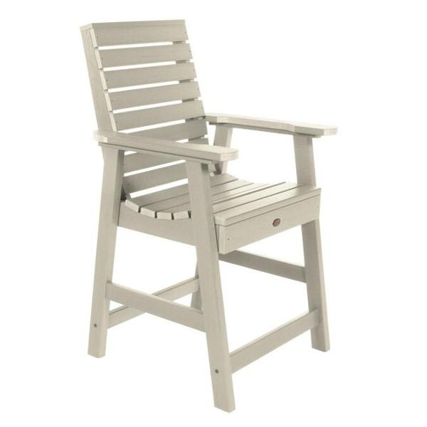 Weatherly Outdoor 5-Piece Round Counter Height Dining Set - Patio, Garden, Poolside & Backyard Al Fresco Dining Furniture