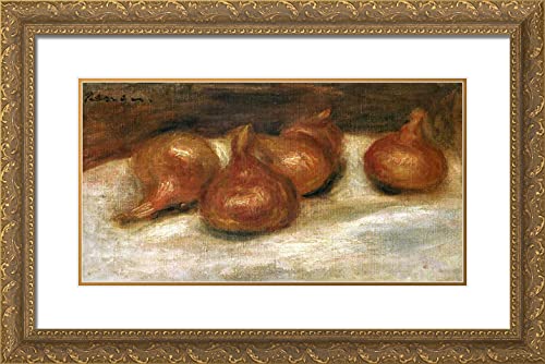 Gold Ornate Wood Frame with Double Matting