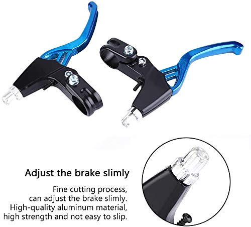 Yiio 1 Pair Universal Aluminum Alloy Bike Brake Levers - Fits Mountain Bikes, Kids Bikes, Folding Bikes & MTB BMX (2.2cm Diameter) | Durable Handlebar Brake Levers for Cycling, Commuting & Outdoor Adventures