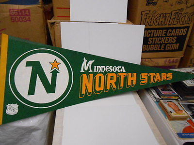 Vintage Minnesota North Stars NHL Hockey Banner 1970s - Perfect for Man Cave, Sports Memorabilia Collection & Hockey Fan Decor