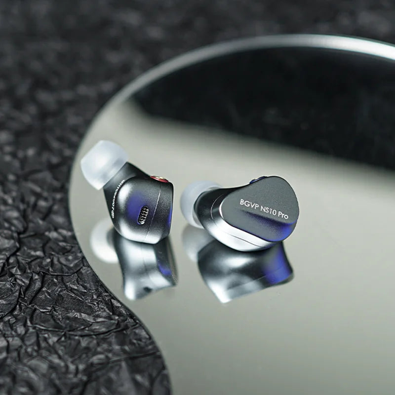 BGVP NS10 Pro 8BA+2DD Hybrid Driver In-Ear Monitor - High Fidelity Audiophile Earphones for Music, Gaming & Studio Monitoring