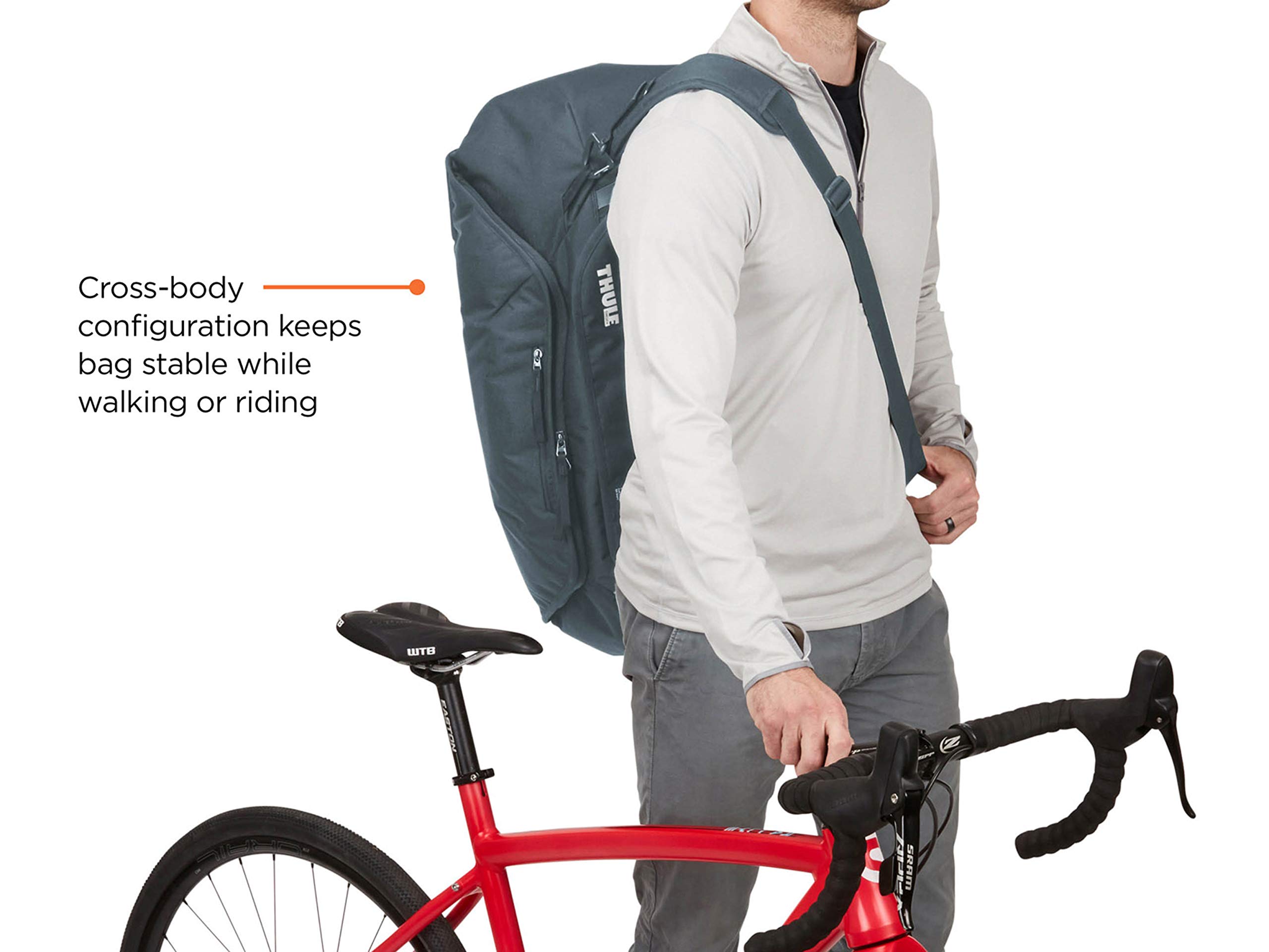 Thule Roundtrip Bike Gear Duffel Bag - Waterproof Travel Duffel for Bicycle Accessories & Equipment - Perfect for Cycling Trips, Bike Commuting & Outdoor Adventures