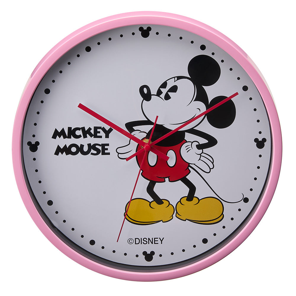 Disney Mickey Mouse Wall Clock - Battery Operated Silent Non-Ticking Decorative Clock for Kids Room, Kitchen, Office - Perfect Gift for Disney Fans