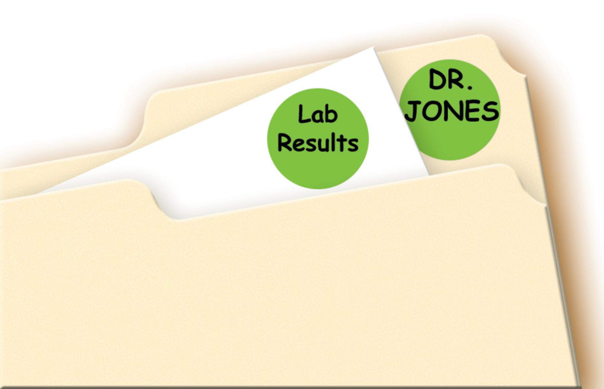 Avery Neon Green Removable Dot Stickers - 3/4 Inch Round Labels for Organizing, Color Coding & Note Taking (18 Packs of 5468) - Perfect for Office Files, School Supplies, Planner Stickers & Home Organization