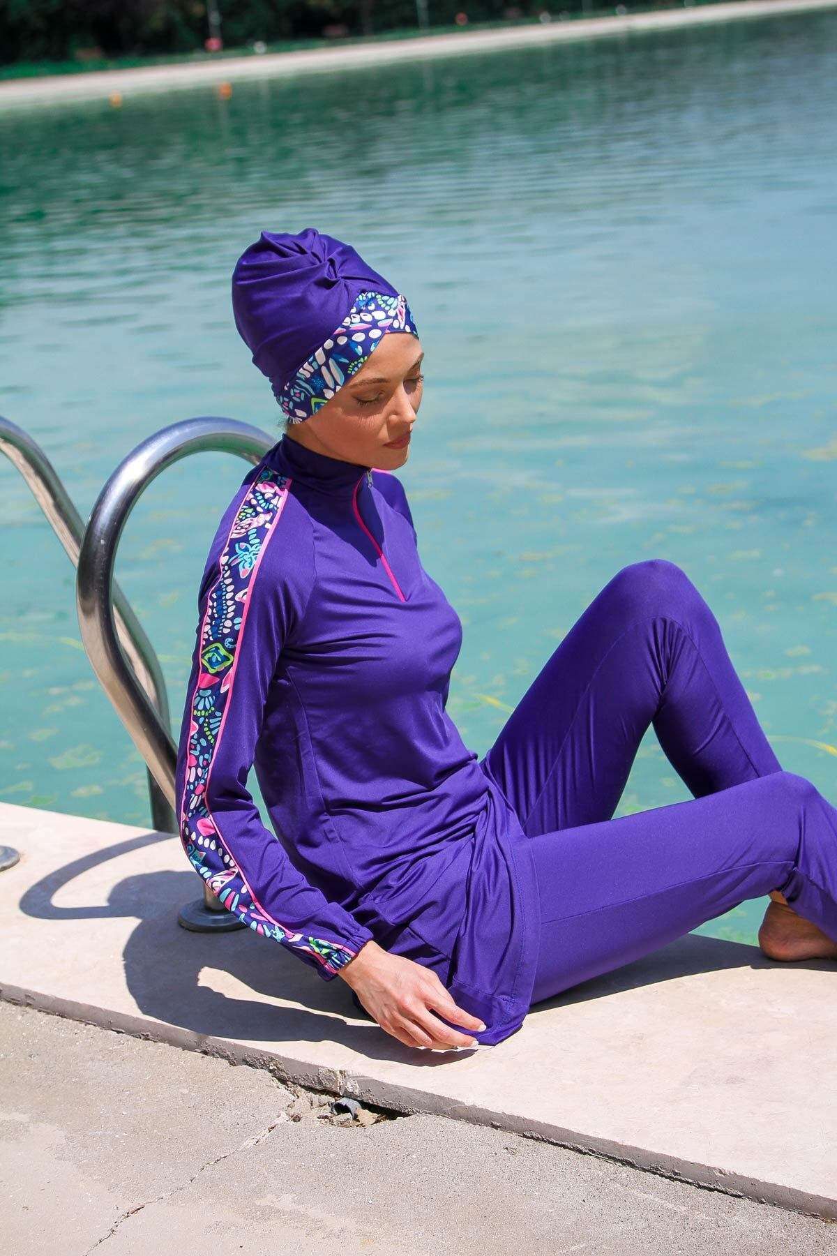 Laleh Burkini Swimwear Set - Premium Modest Full Coverage Swimwear for Women - Perfect for Beach, Pool, and Water Sports