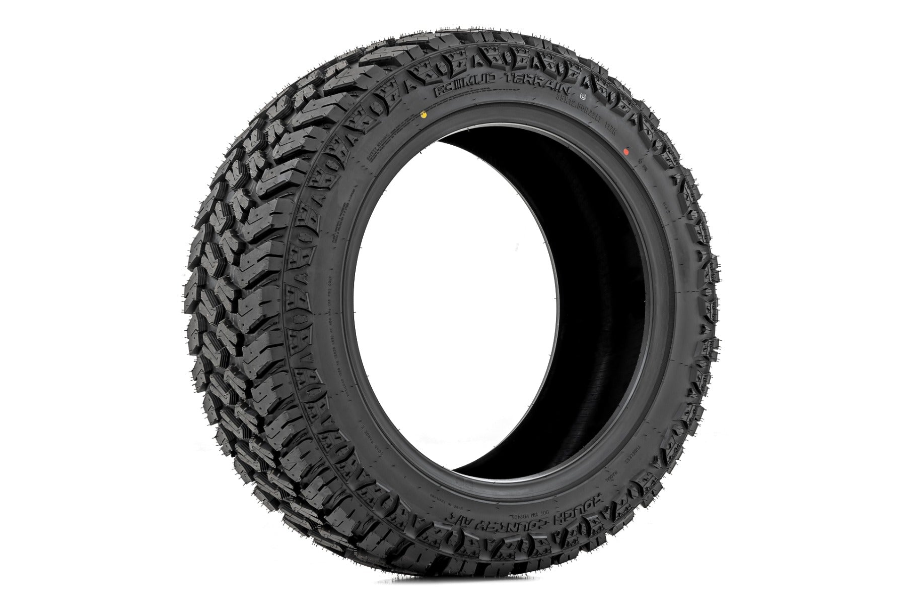 Rough Country 285/65R18 M/T Mud Terrain Tires - Dual Sidewall Design (98010128) for Off-Road Trucks, SUVs & Jeeps